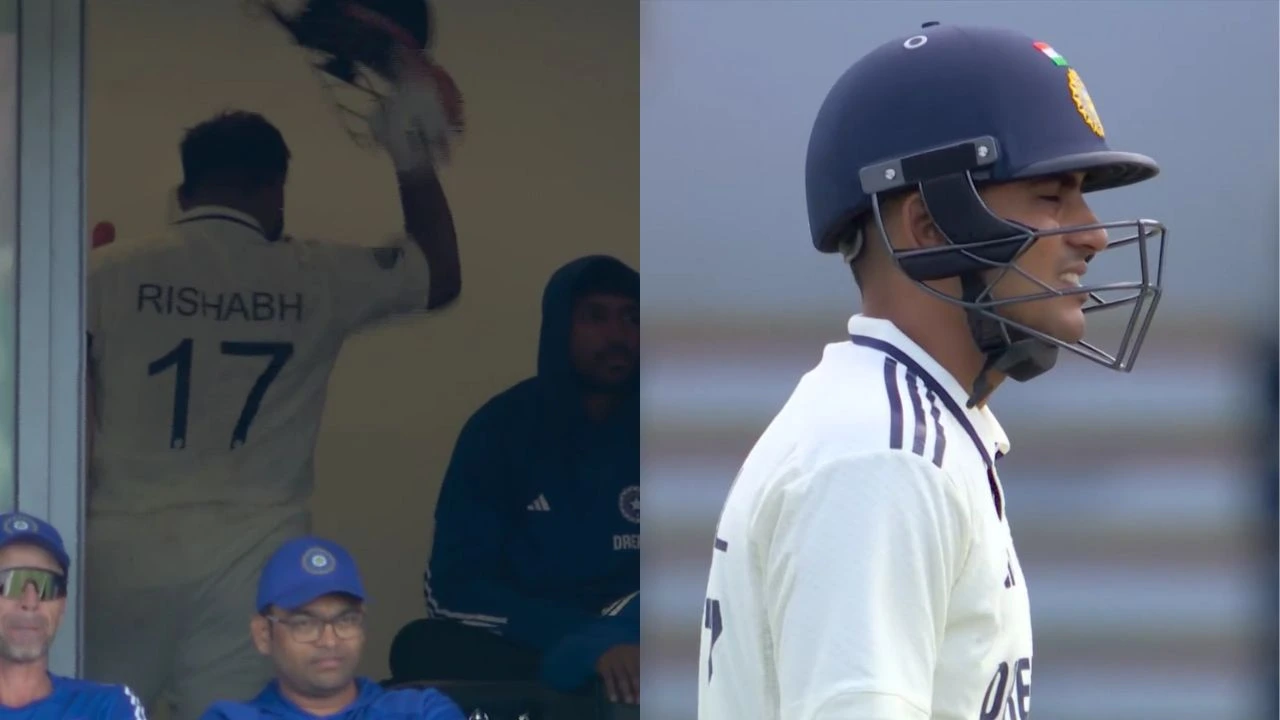 Shubman Gill Fumes Rishabh Pant Smashes Helmet 1