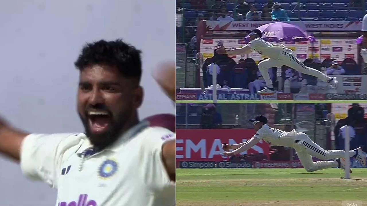 Shubman Gill Pulls Off Stunning Diving Catch To Dismiss Tagenarine Chanderpaul In IND Vs WI 2nd Test