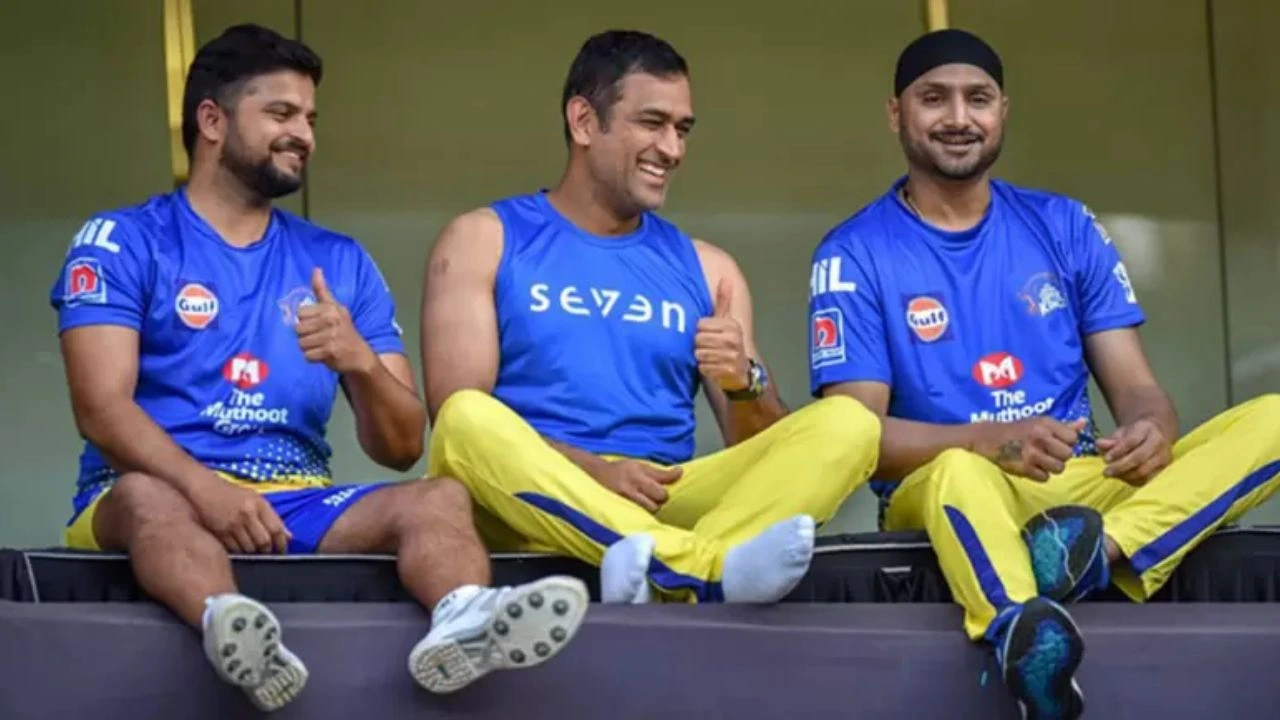 Chennai Super Kings, Suresh Raina MS Dhoni Harbhajan Singh