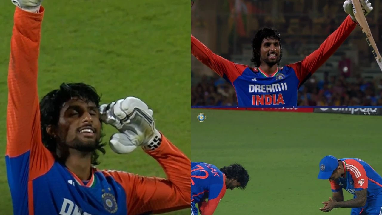 Watch: Suryakumar Yadav bows down to Tilak Varma after his match-winning knock in Chennai T20I