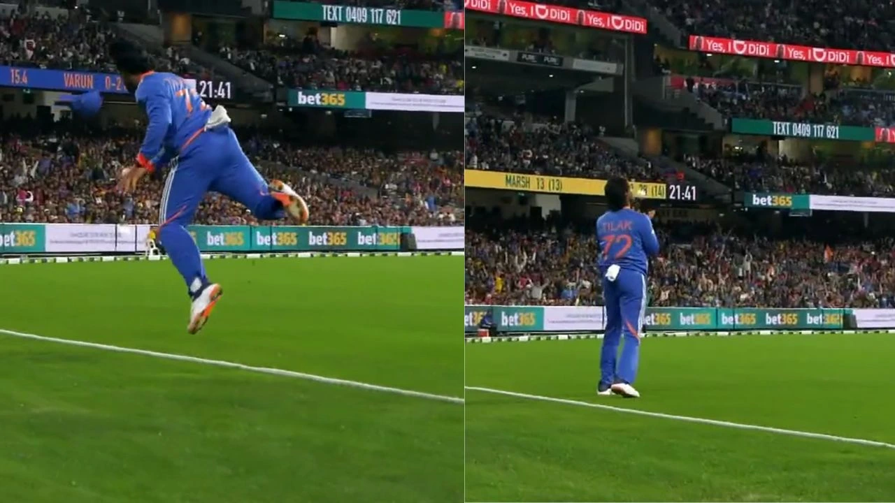 Tilak Varma S Breathtaking Boundary Catch Sends Travis Head Packing At The MCG