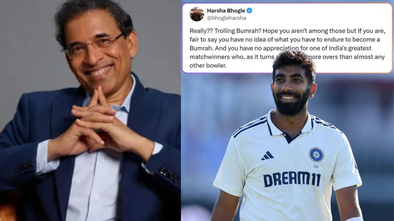 Not one teammate supports Jasprit Bumrah!! Harsha Bhogle defends pacer alone from brutal trolling