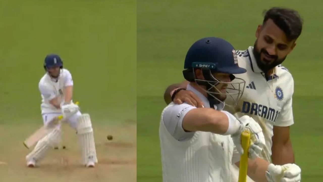 Ben Duckett ridicules Akash Deep with a reverse scoop