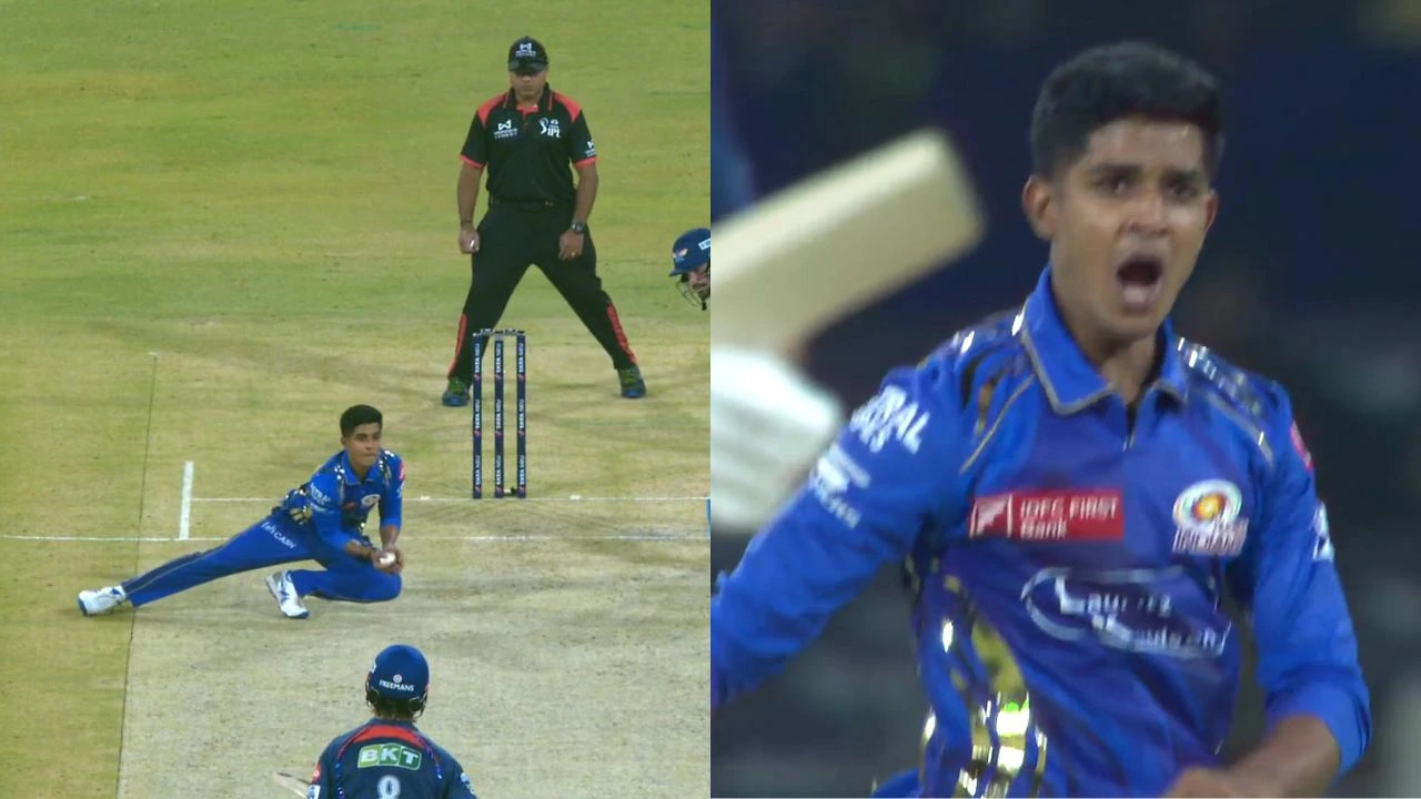 Vignesh Puthur Catch To Dismiss Mitchell Marsh