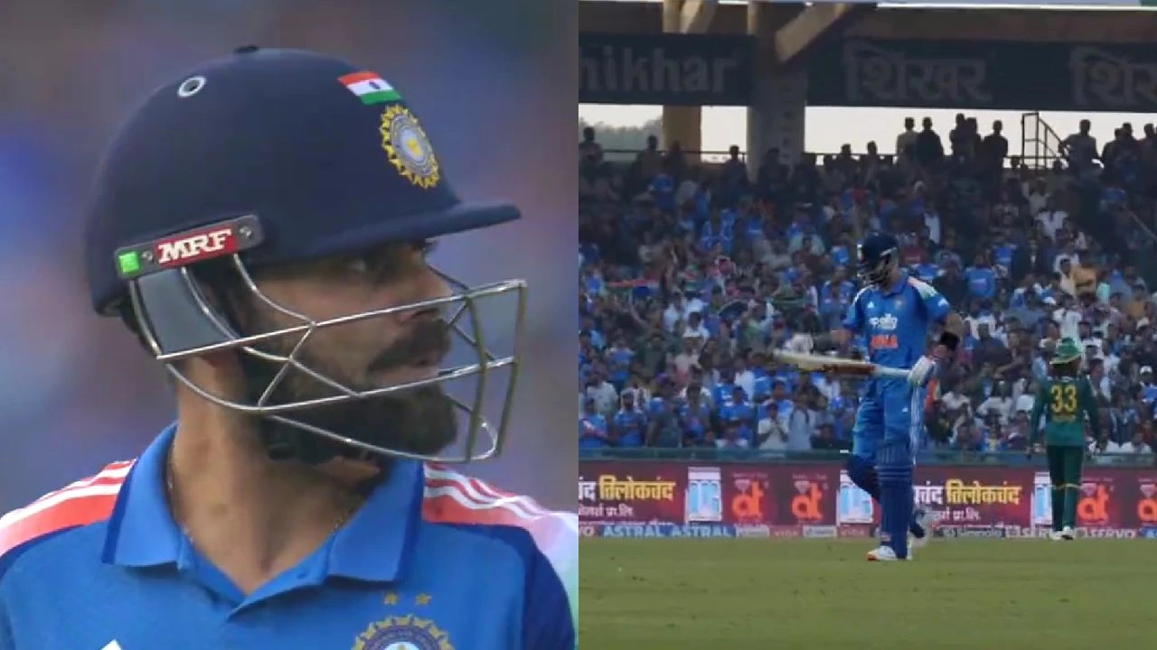 Virat Kohli furious after getting out in Raipur ODI vs South Africa, harms himself in rage
