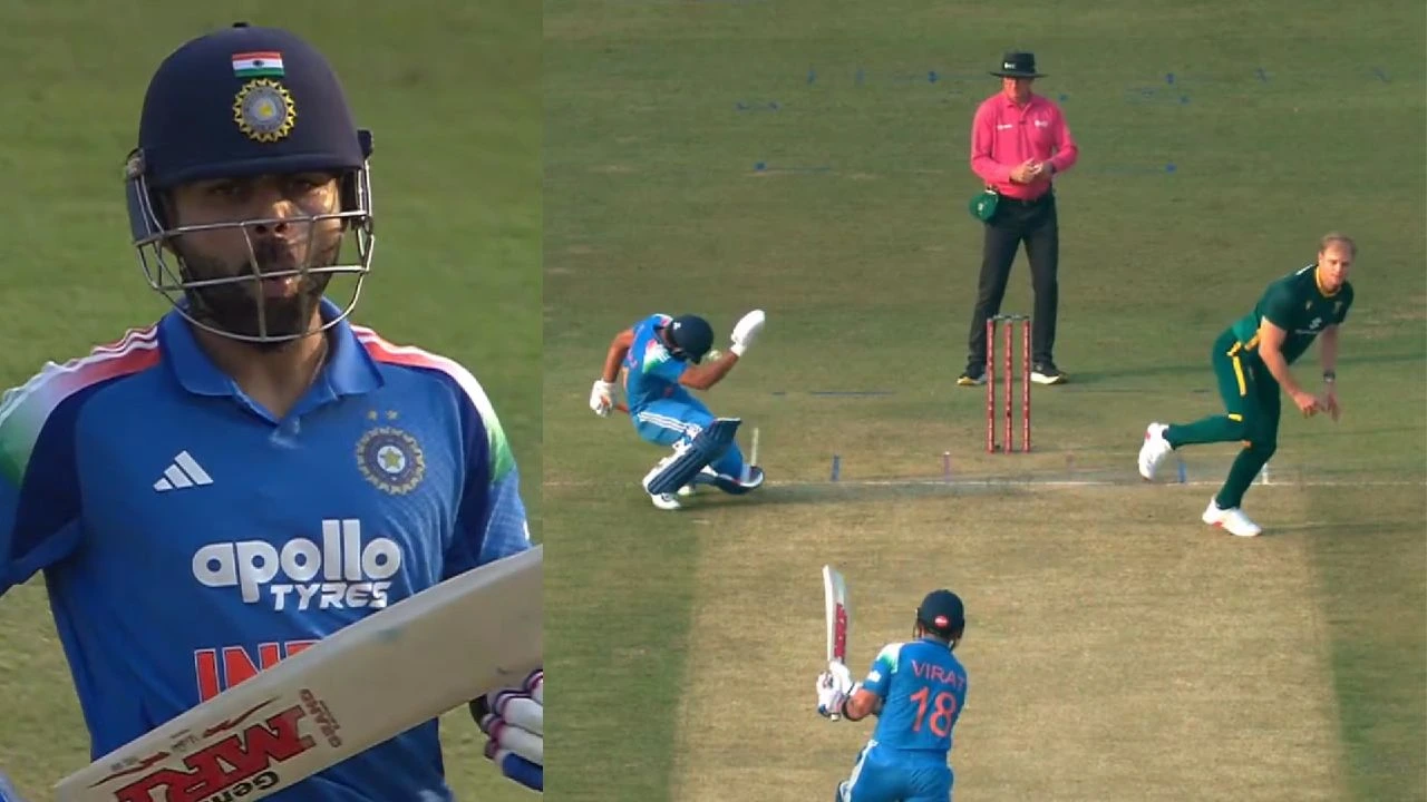 Virat Kohli Knocks Down Ruturaj Gaikwad At Non Striker S End With Brutal Shot 2