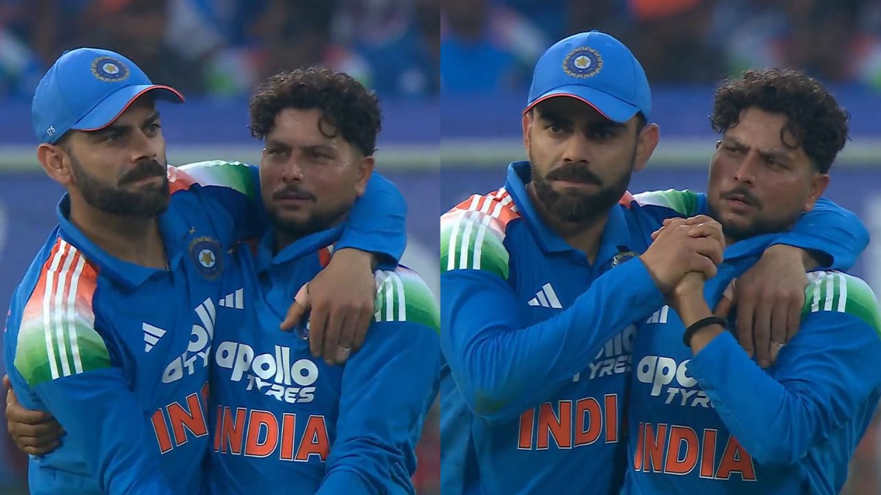 Virat Kohli Pulls Kuldeep Yadav Into Romantic Couple Dance During Vizag ODI Video Breaks Internet