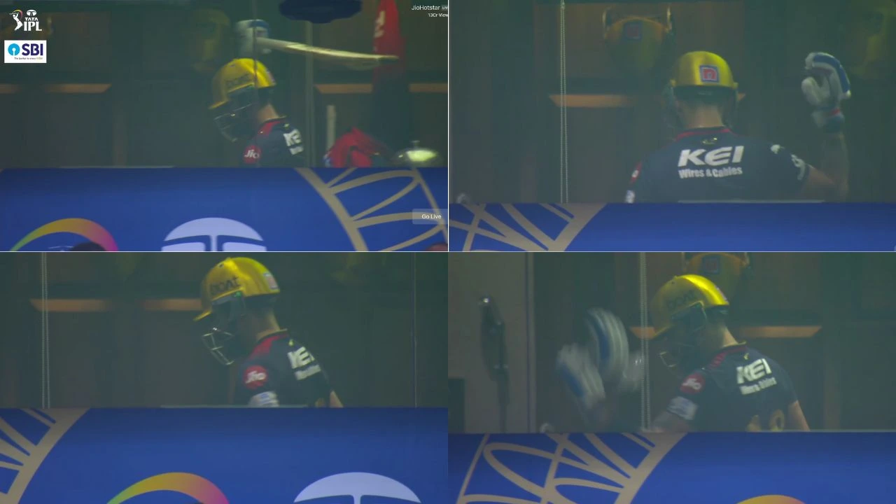 Virat Kohli Smashes Bat