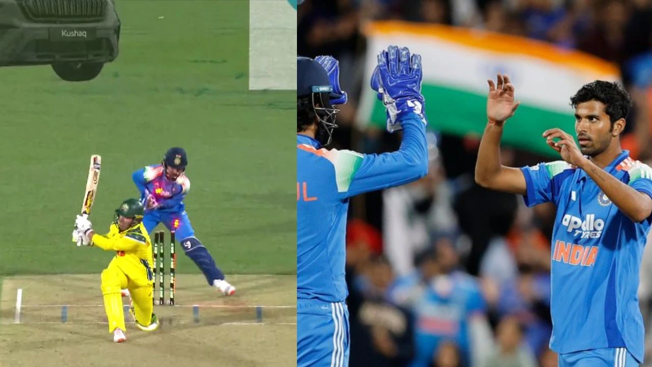 Washington Sundar Castles Alex Carey