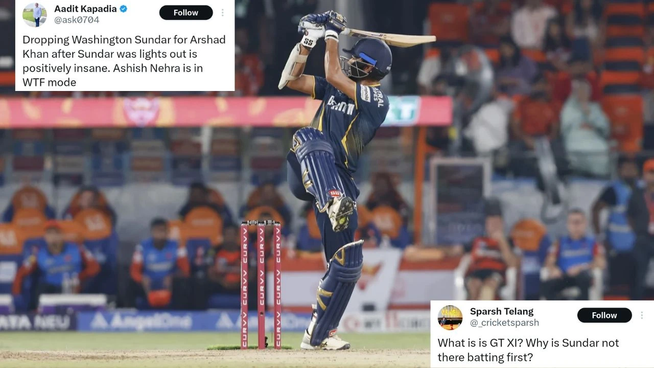 Washington Sundar Dropped