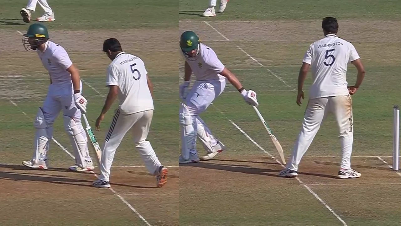 Washington Sundar Threatens To Mankad Wiaan Mulder