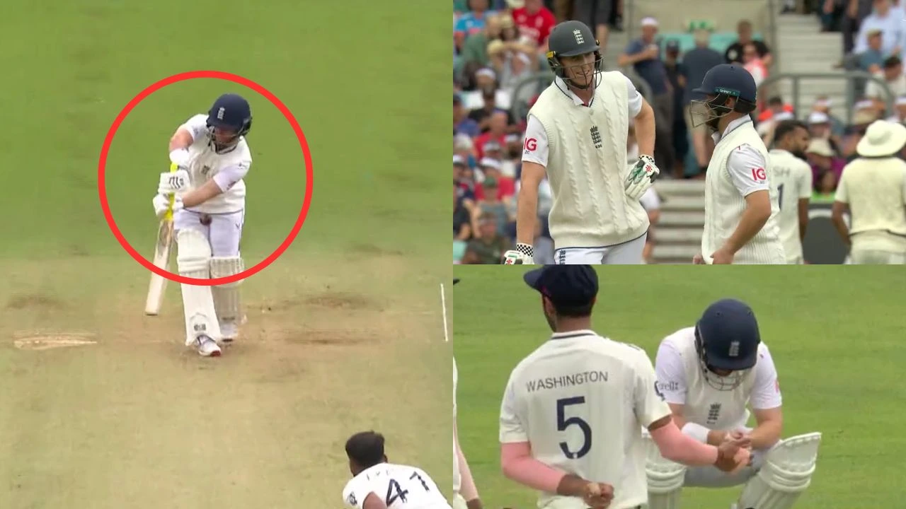 Watch Akash Deep Brutally Hits Ben Duckett On The Box Zak Crawley Laughs As Teammate Writhes In Pain