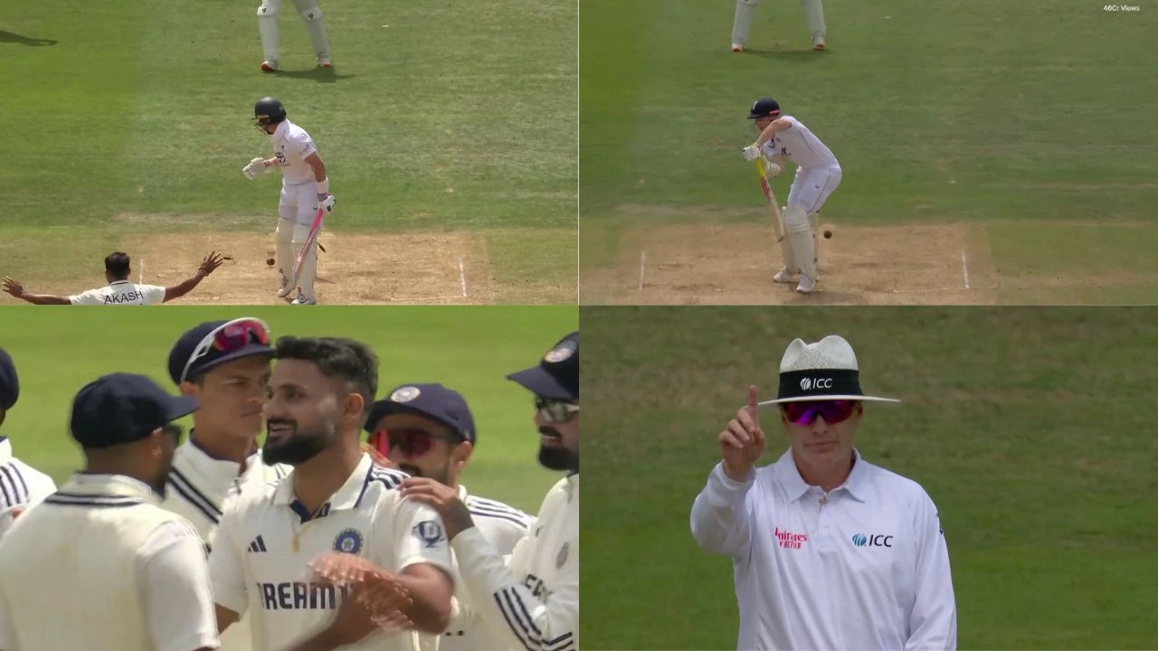 Watch Akash Deep Bamboozles Ollie Pope Harry Brook With Stunning Deliveries On Day 5 Of Edgbaston Test