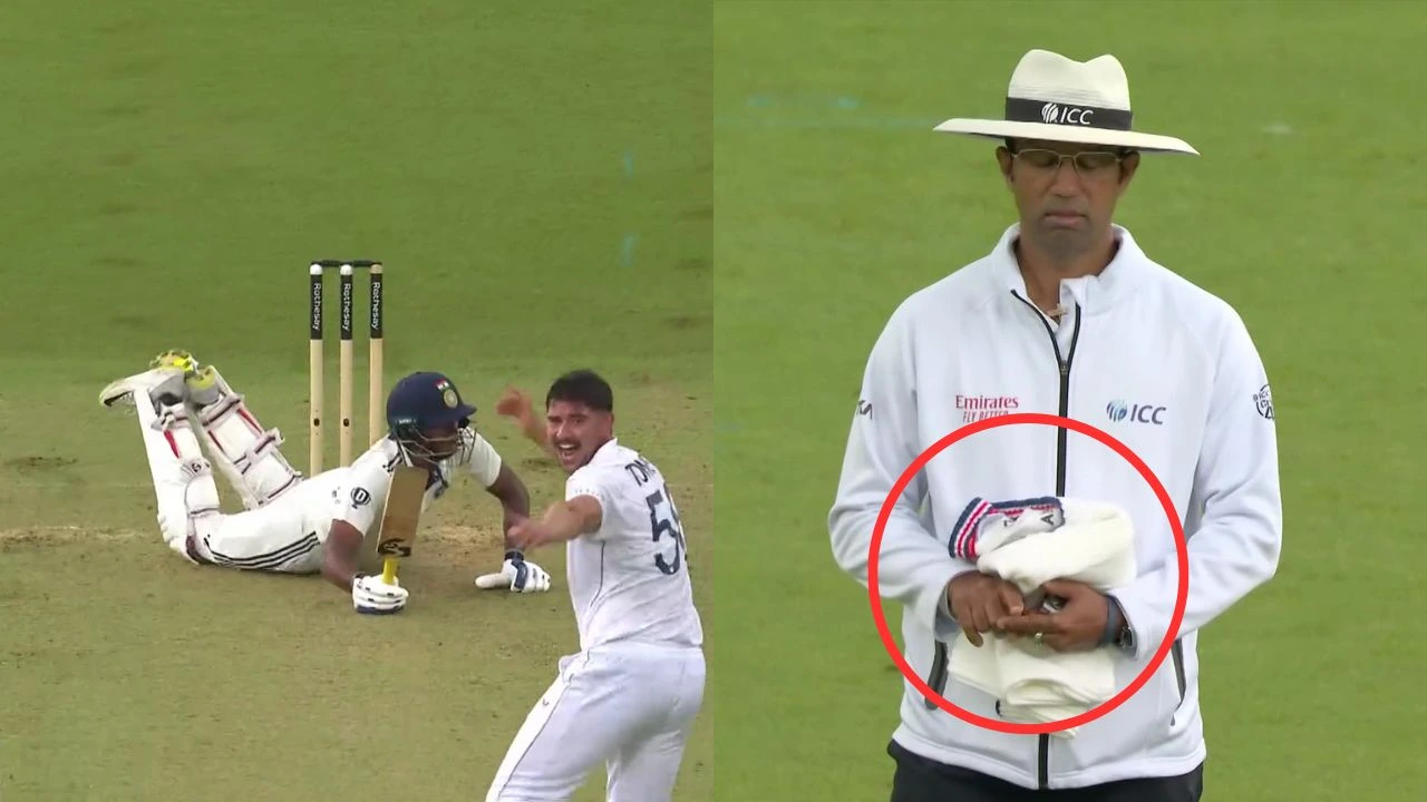 Watch Blatant Cheating Kumar Dharmasena Caught Helping England Avoid DRS Blunder Vs Sai Sudharsan