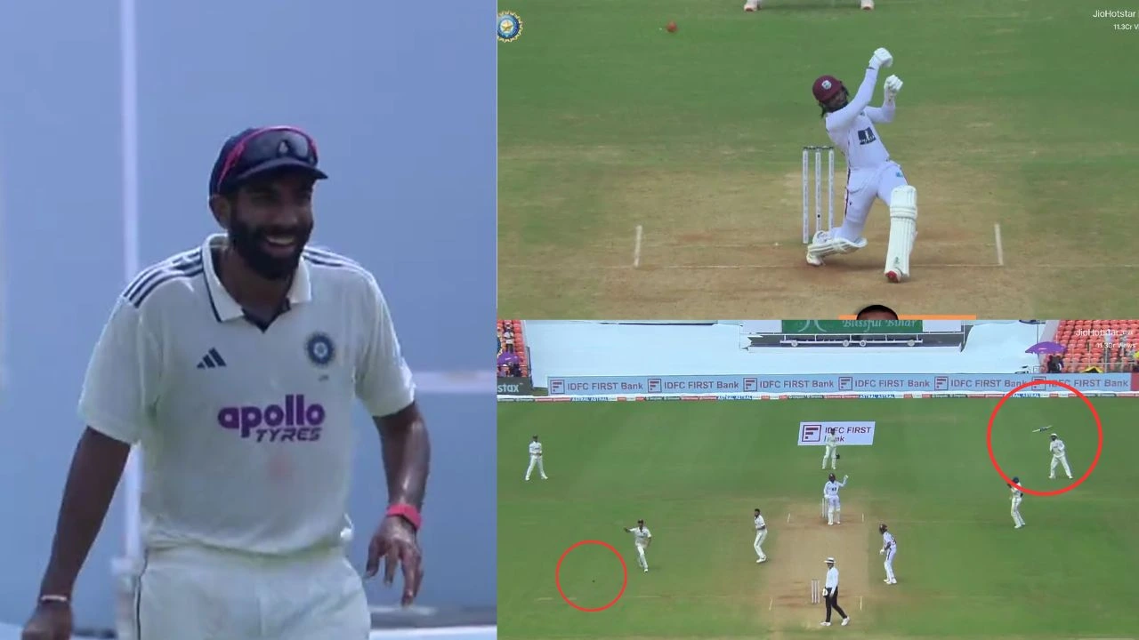 Watch Jomel Warrican S Bizarre Dismissal Bat Flies Into Air As Ball Lands In Shubman Gill S Hands
