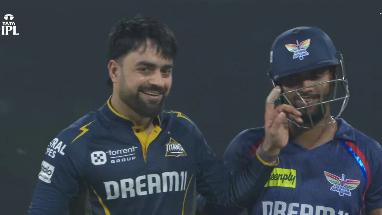 Watch Rashid Khan Gets Physical With Nicholas Pooran After Dismissing Him In LSG Vs GT Clash