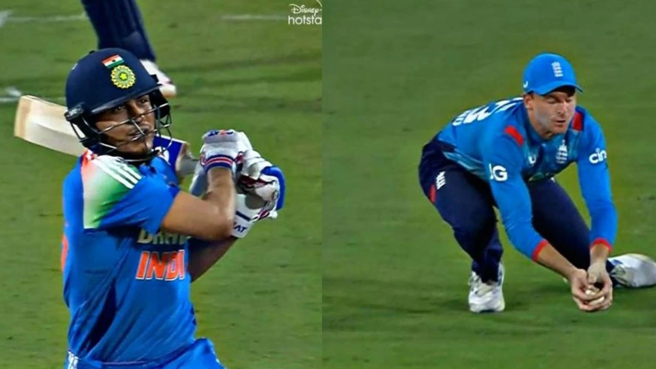 Watch Shubman Gills Double Hit Disaster Costs Him His Wicket As Jos Buttler Takes Stunner