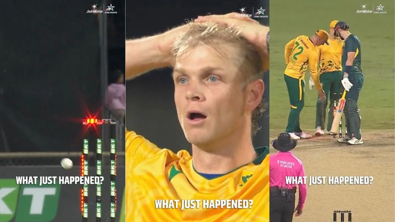 Watch Spooky Scenes As Corbin Bosch Destroys Mitchell Owen S Stumps But Batter Refuses To Get Out