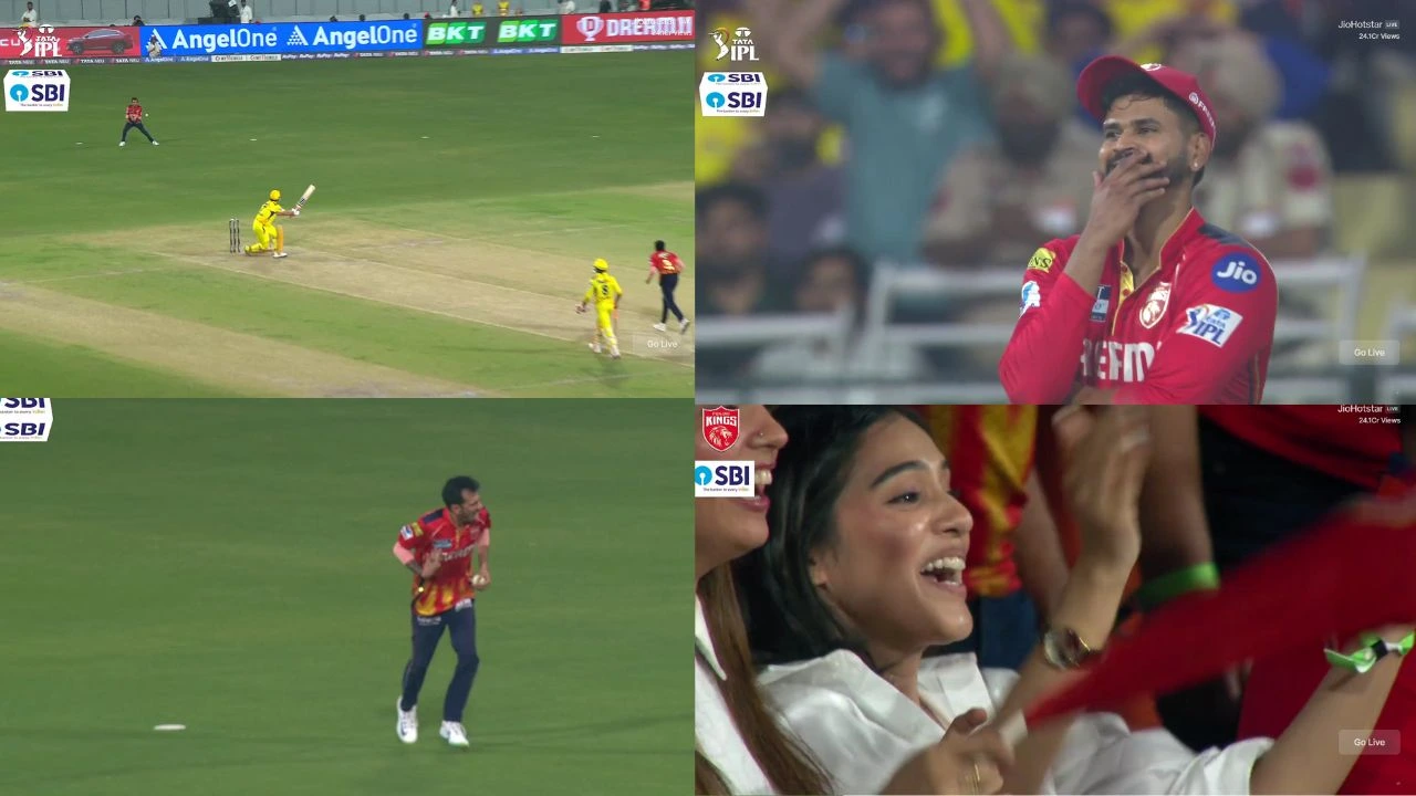 Watch Yuzvendra Chahal Makes RJ Mahvash Go Crazy With Second Attempt Catch To Dismiss MS Dhoni
