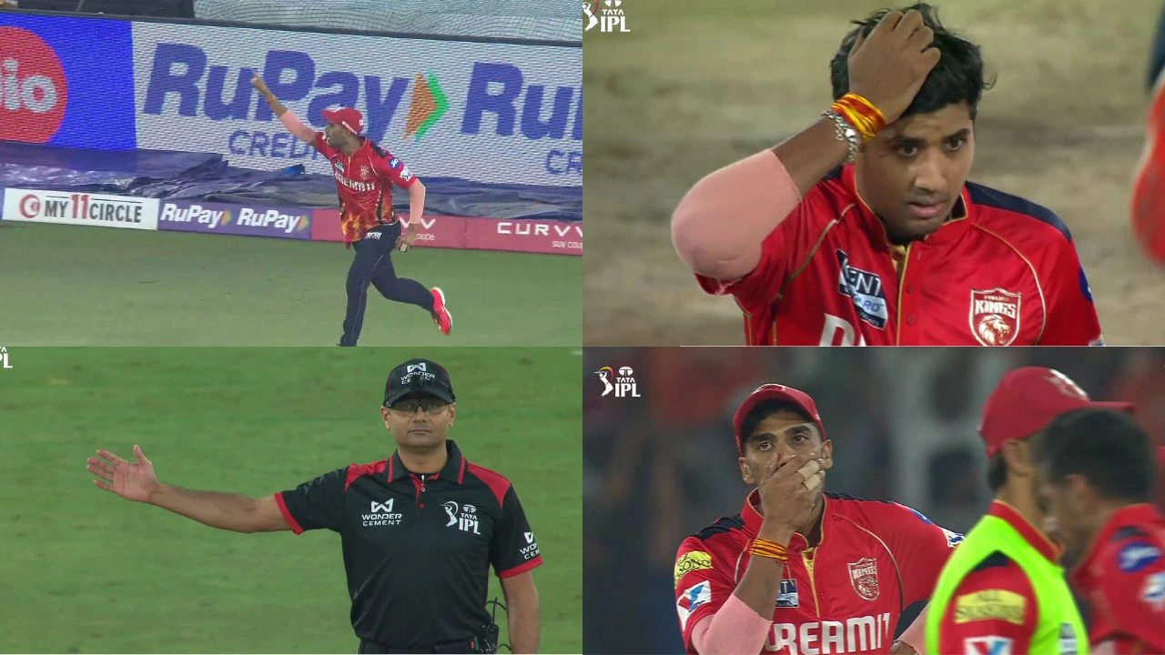 Yash Thakur Abhishek Sharma No Ball Scenes