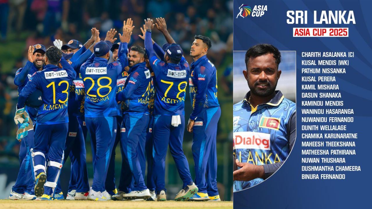 Sri Lanka unveil 16-member squad for Asia Cup 2025; Veteran all-rounder returns