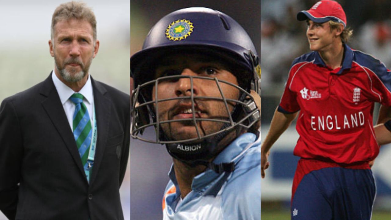 Stuart Broad's father mocked him with Yuvraj Singh signed Indian jersey after being hit for six-sixes