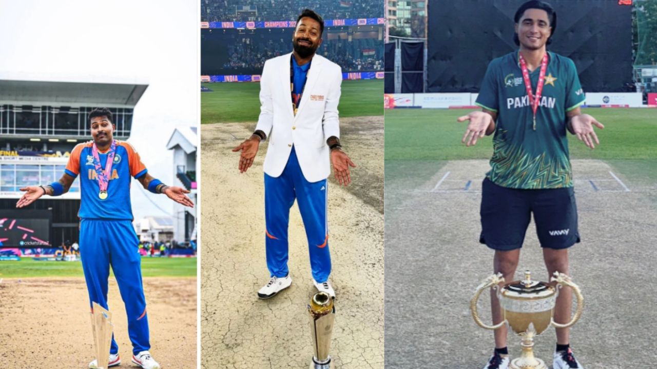 Pakistan’s Muhammad Shahzad shamelessly copies Hardik Pandya’s iconic celebration after Hong Kong Sixes triumph