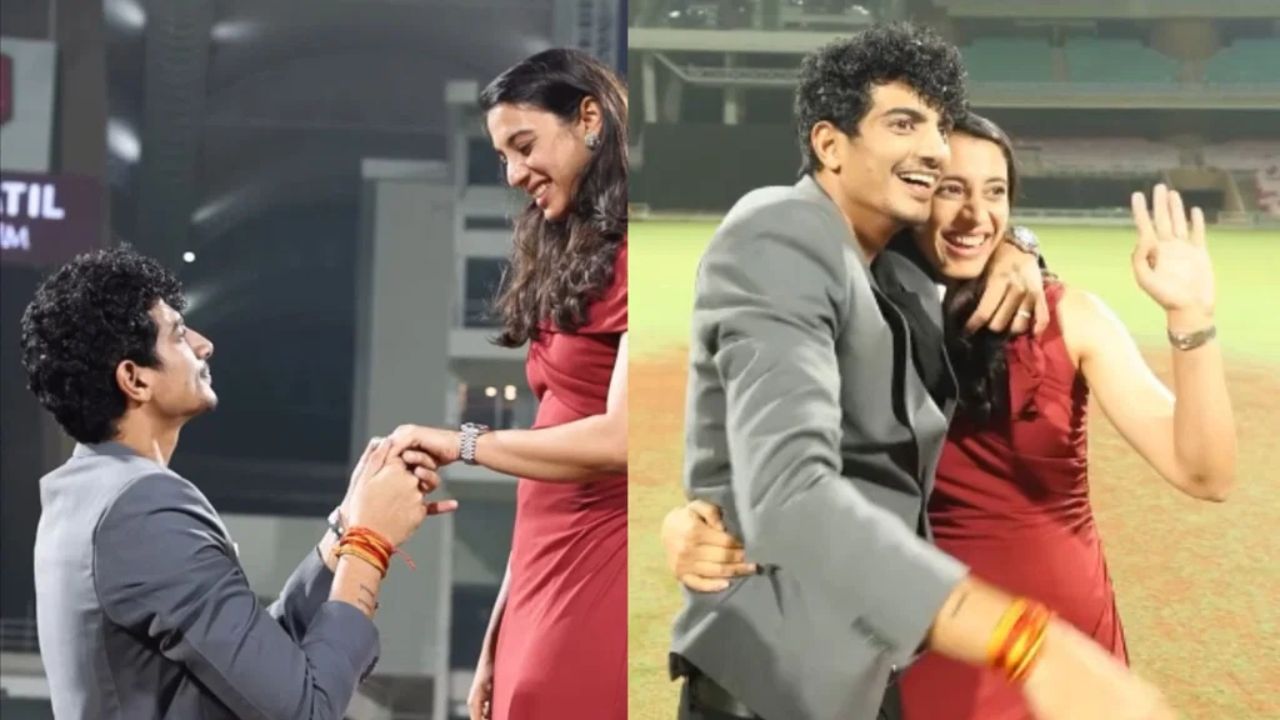 Smriti Mandhana gets the biggest surprise of her life at her World Cup winning venue Smriti Mandhana gets the biggest surprise of her life at her World Cup winning venue