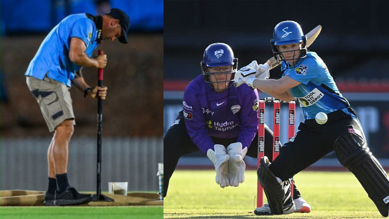 Bizarre!! WBBL match abandoned after heavy roller crushes stray ball into the pitch