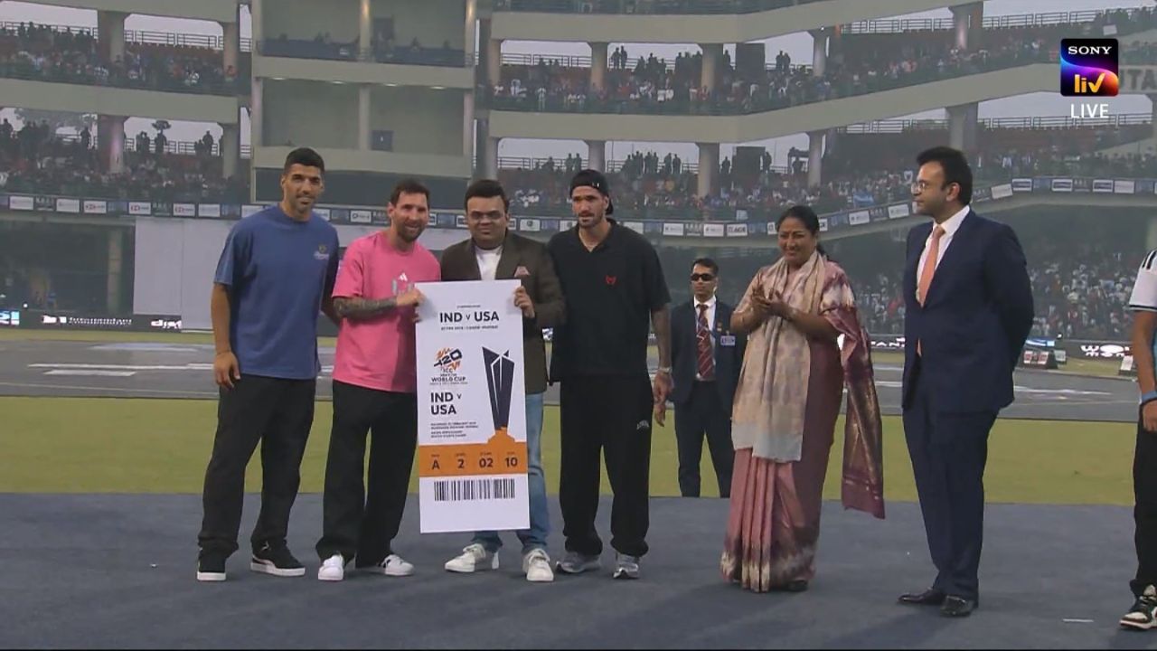 ICC Chairman Jay Shah gifts Lionel Messi special jersey, bat and T20 World Cup 2026 match ticket