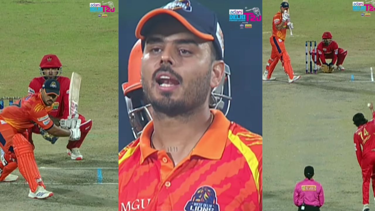 Nitish Rana's befitting reply to Digvesh Rathi as DPL Eliminator turns to a fiery battle