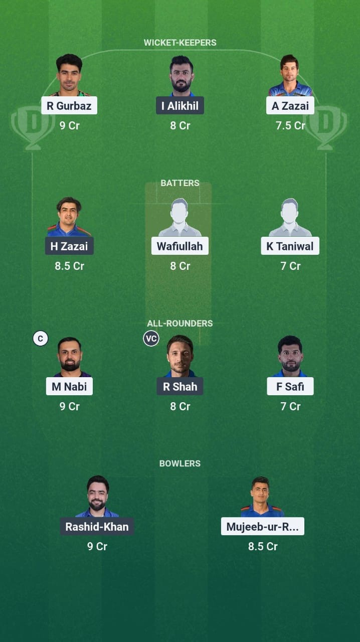 A0ea012c C93f 4097 8141 D58d1f90a0b1 MAK vs SG Dream11 Prediction Fantasy Cricket Tips Dream11 Team Afghanistan T20 Shpageeza Cricket League