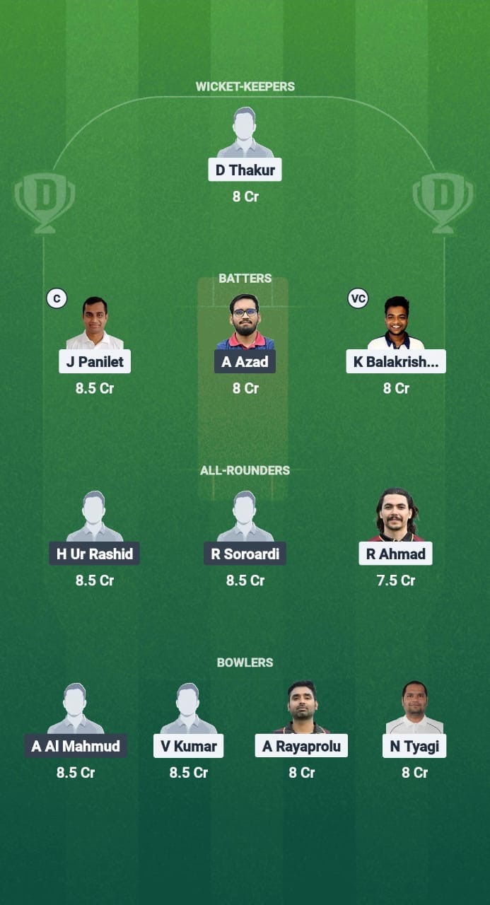 PRS vs PRD Dream11 Prediction Fantasy Cricket Tips Dream11 Team ECS T10 Czechia 