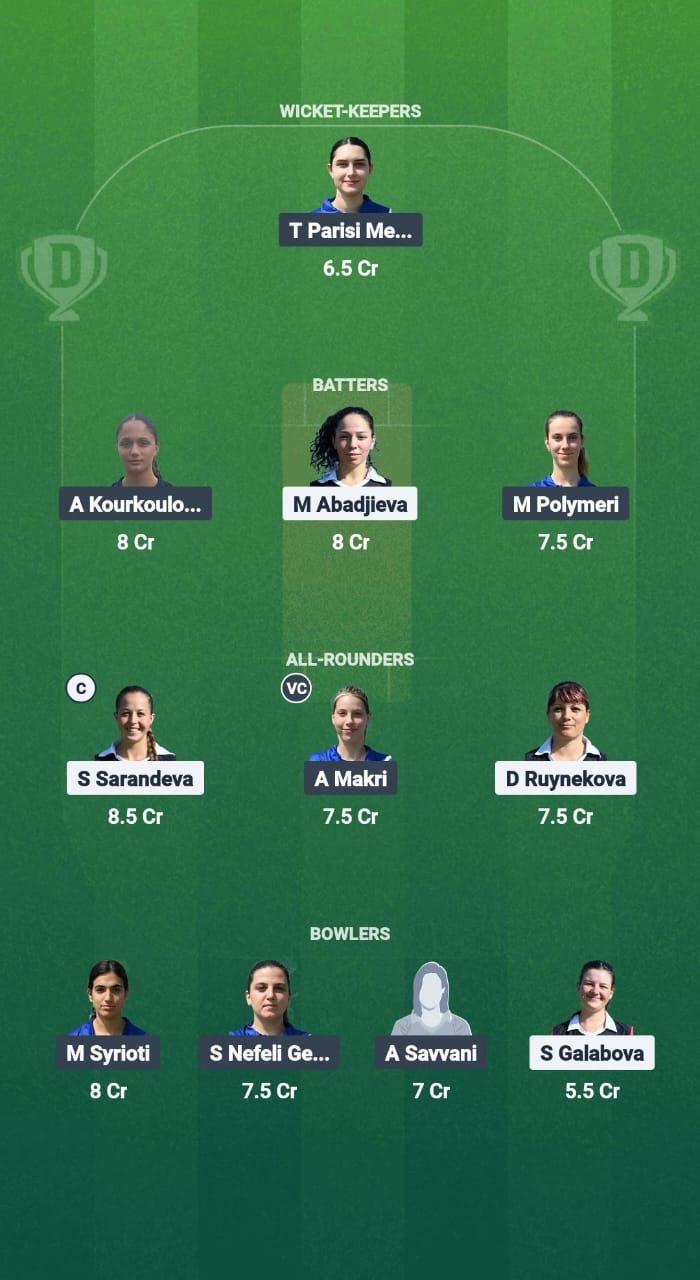 Bb718471 A570 4f39 A745 Ffc6060f51ad BUL-W vs GRE-W Dream11 Prediction Fantasy Cricket Tips Dream11 Team ECN T20I W Bulgaria