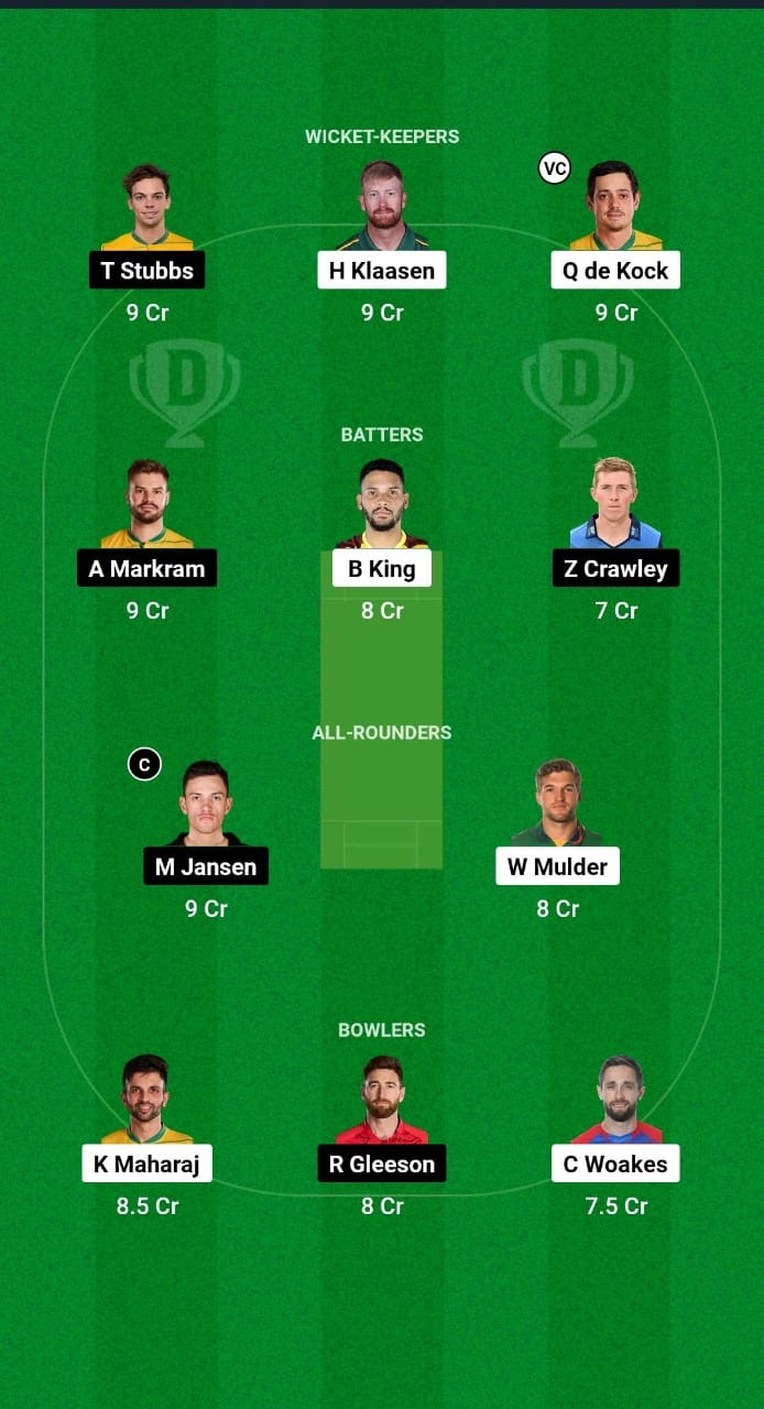 Bdbcc59d F603 4dbf 841f 156e504c803c DSG vs SEC Dream11 Prediction Fantasy Cricket Tips Dream11 Team SA20 League