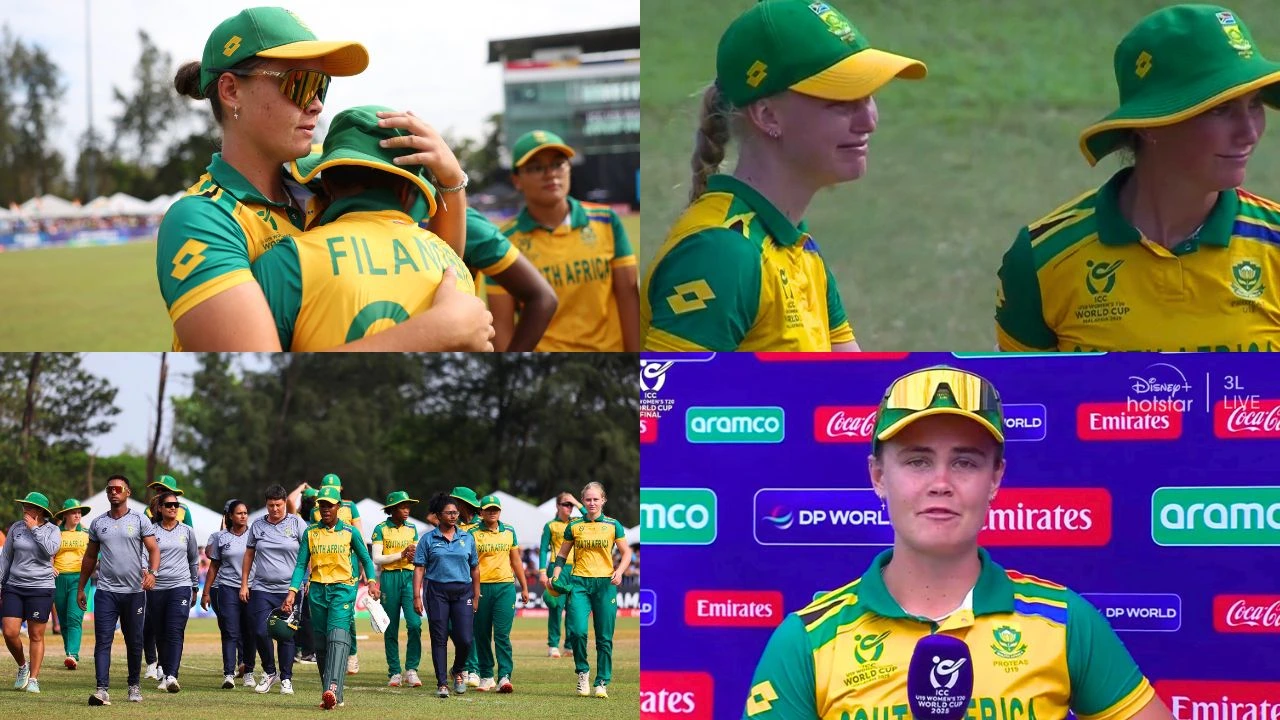 Watch: Heartbroken South Africa players cry on field after painful U19 Womens T20 World Cup final loss