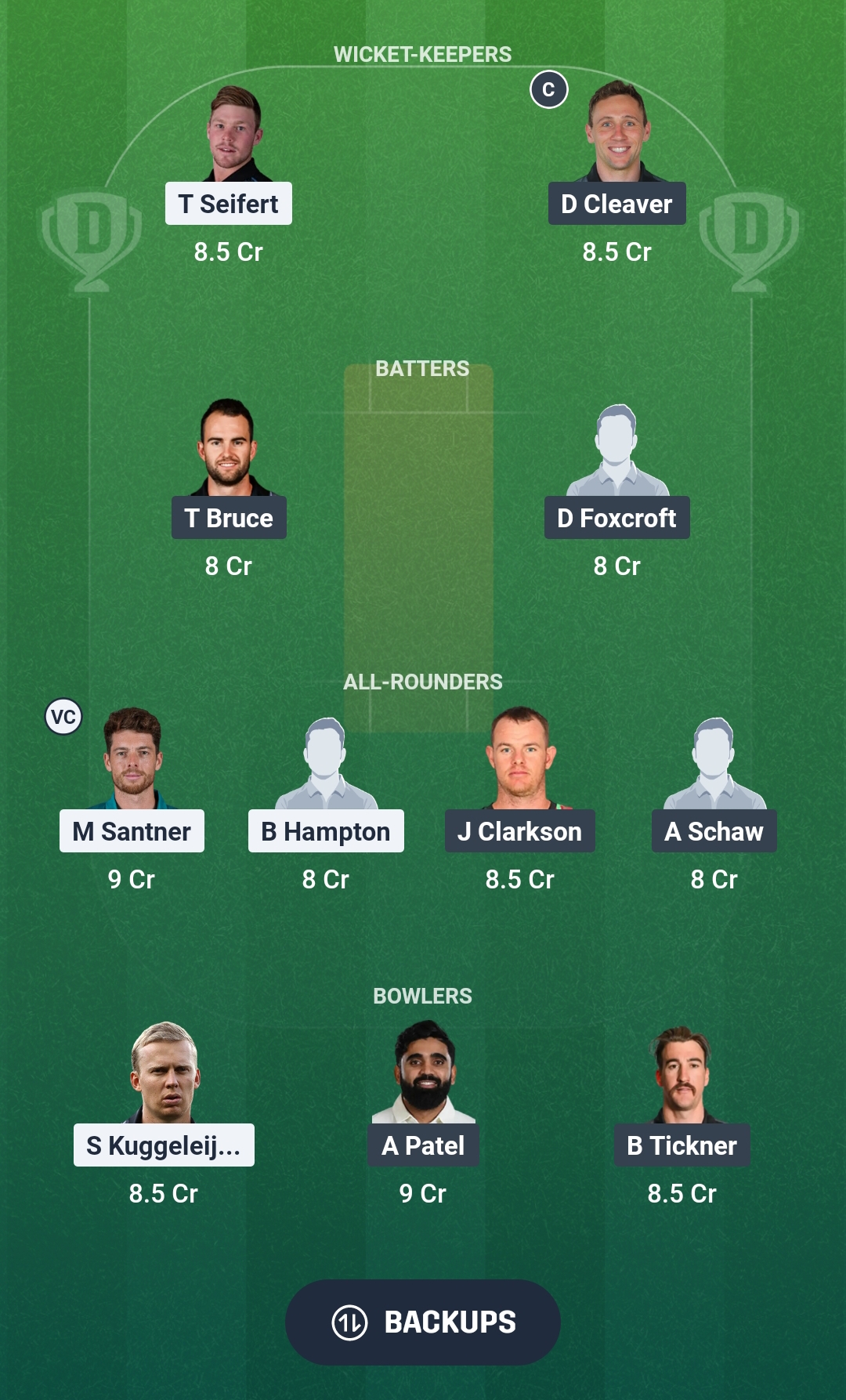 ND vs CS Dream11 Prediction Fantasy Cricket Tips Dream11 Team Super Smash 2026