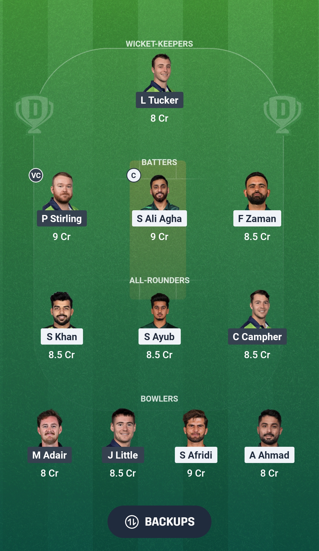 PAK vs IRE Dream11 Prediction Fantasy Cricket Tips Dream11 Team ICC T20 World Cup 2026 Warm-up