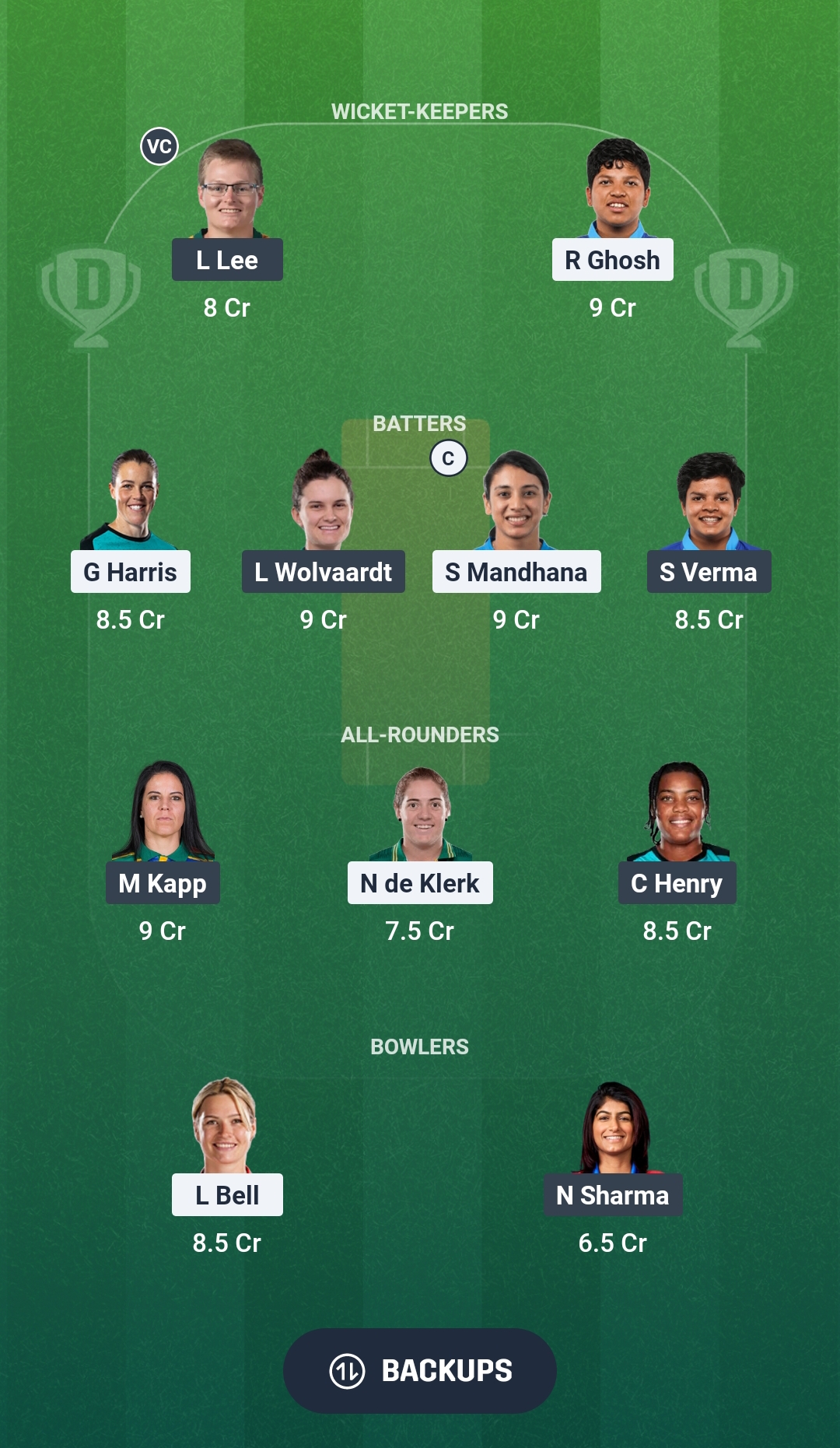 RCB-W vs DC-W Dream11 Prediction Fantasy Cricket Tips Dream11 Team WPL 2026