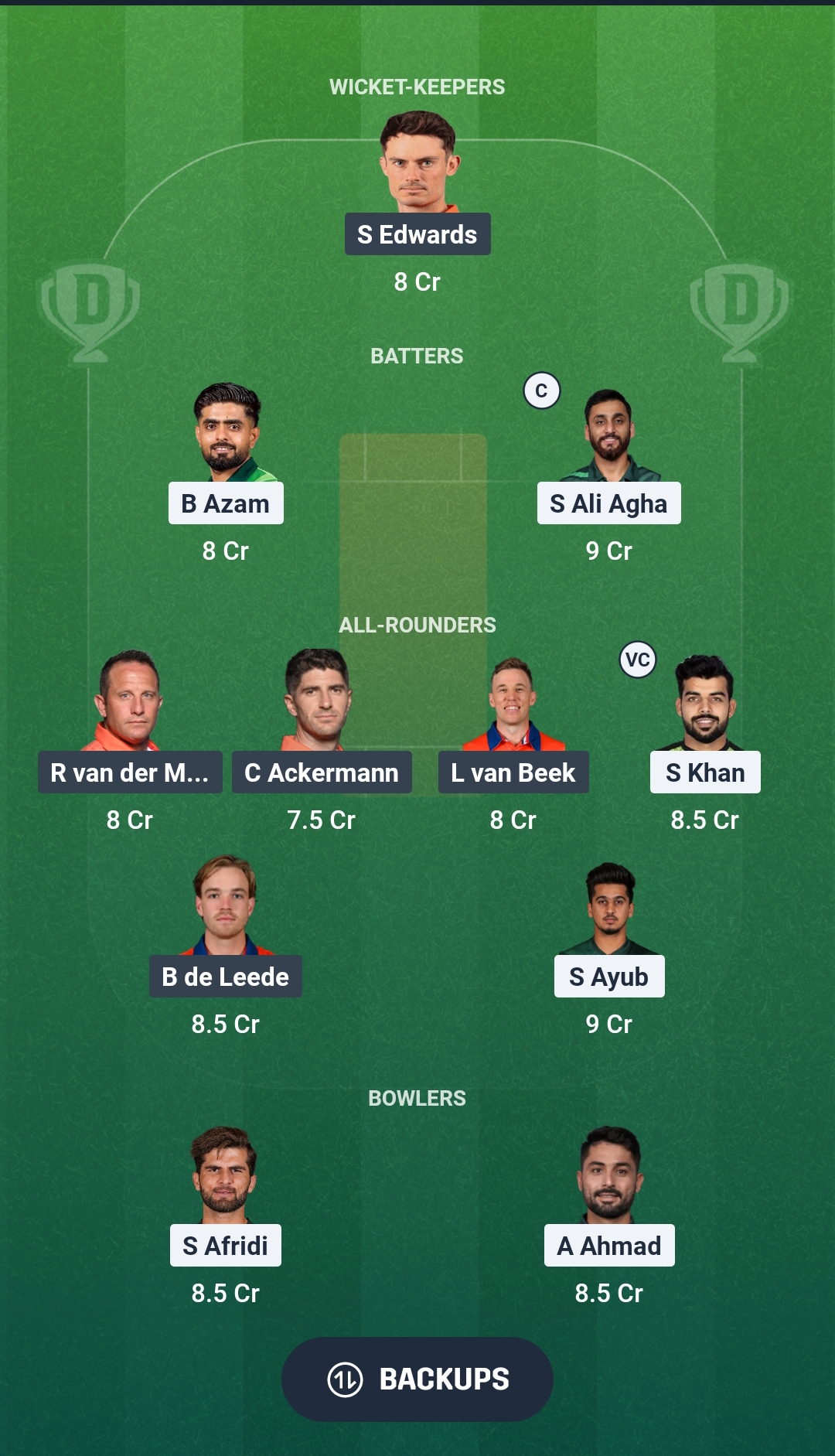 PAK vs NED Dream11 Prediction Fantasy Cricket Tips Dream11 Team ICC T20 World Cup 2026