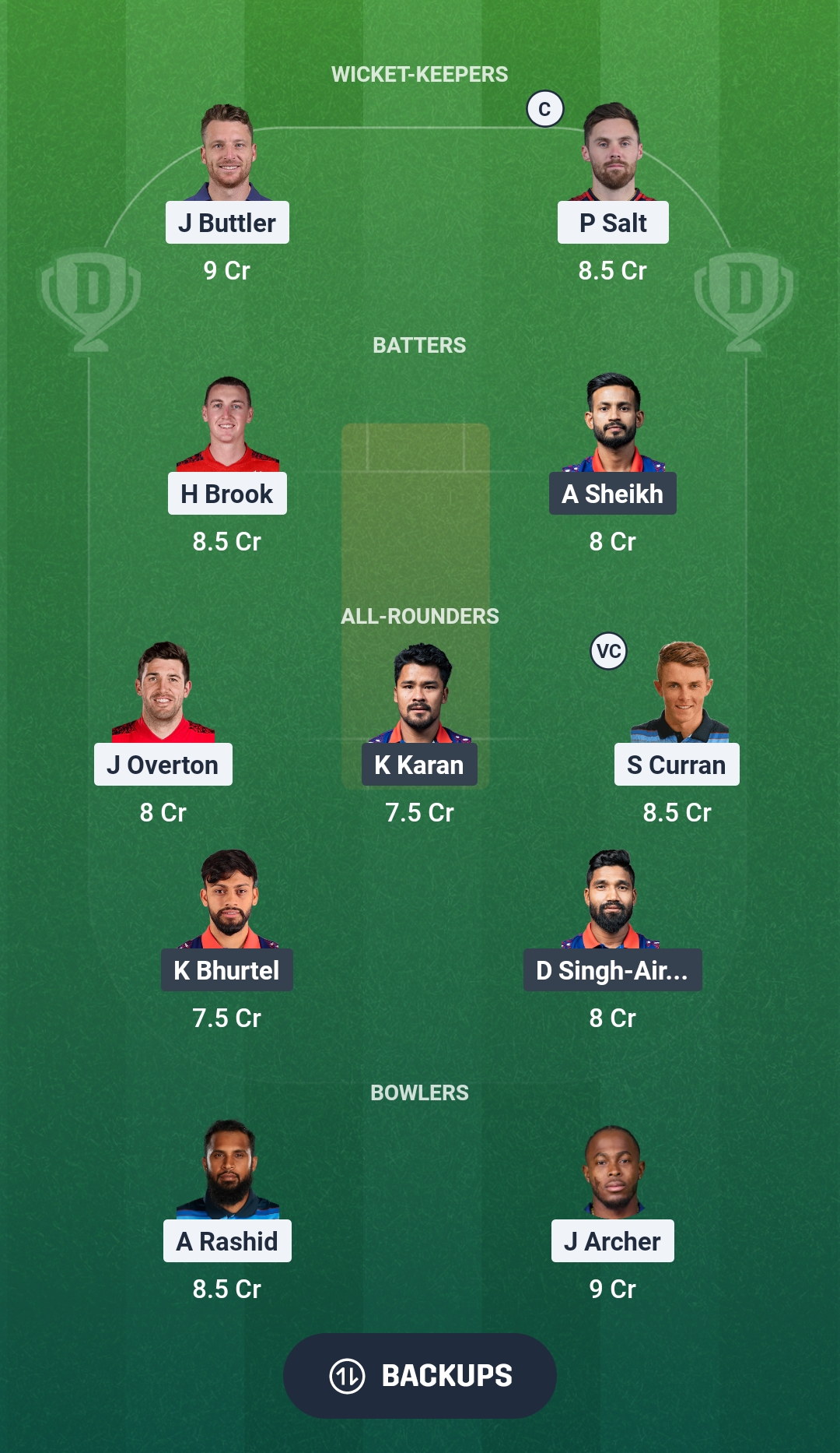 ENG vs NEP Dream11 Prediction Fantasy Cricket Tips Dream11 Team ICC T20 World Cup 2026