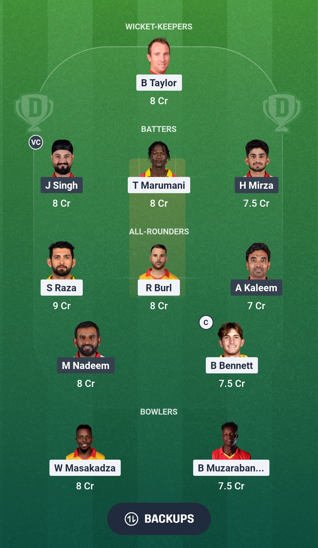 ZIM vs OMN Dream11 Prediction Fantasy Cricket Tips Dream11 Team ICC T20 World Cup 2026