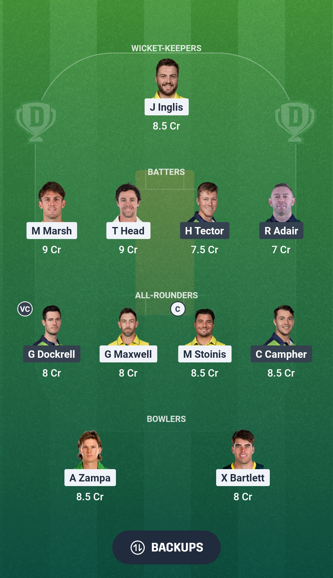 AUS vs IRE Dream11 Prediction Fantasy Cricket Tips Dream11 Team ICC T20 World Cup 2026