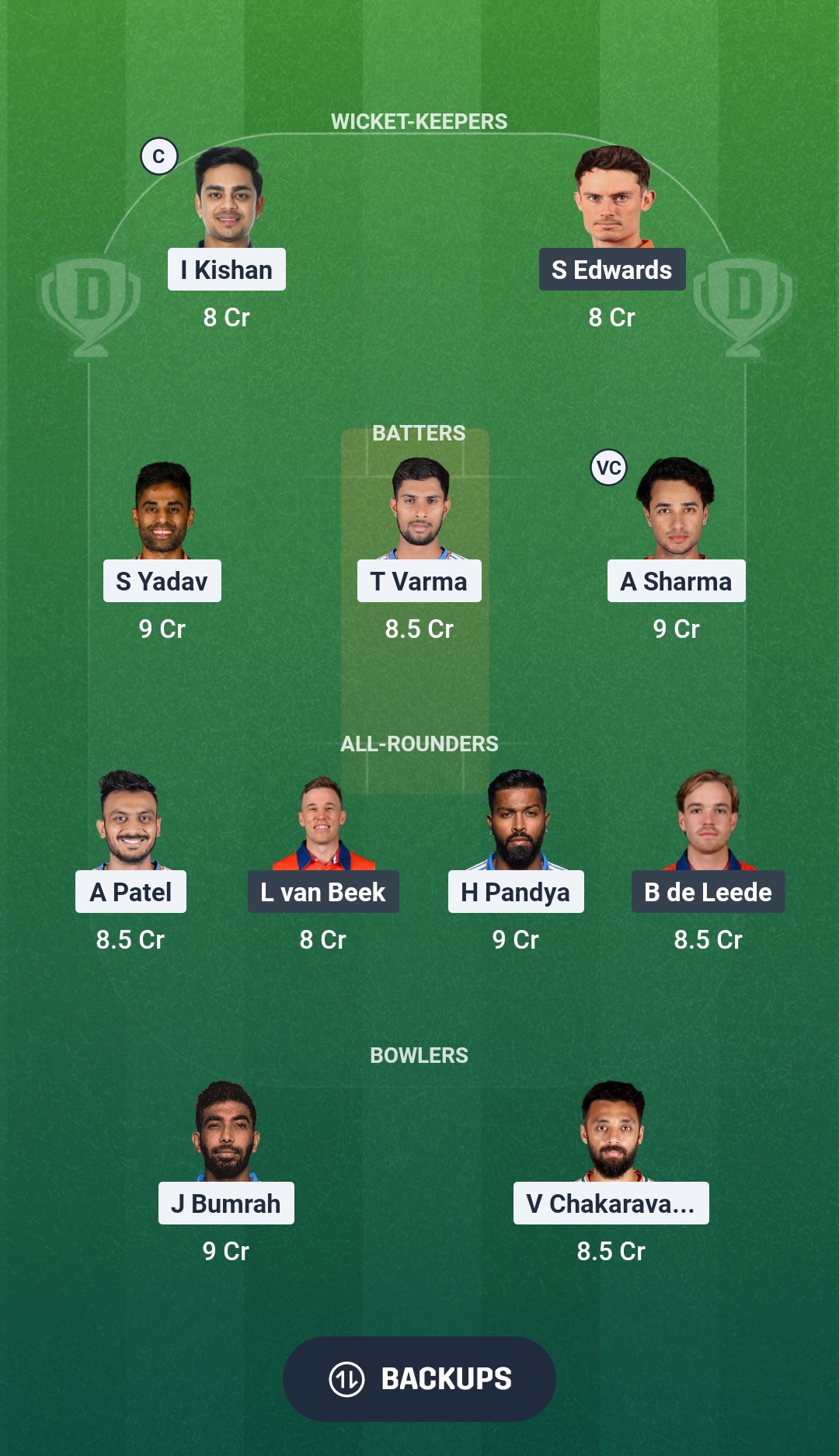 1000826179 IND vs NED Dream11 Prediction Fantasy Cricket Tips Dream11 Team ICC T20 World Cup 2026