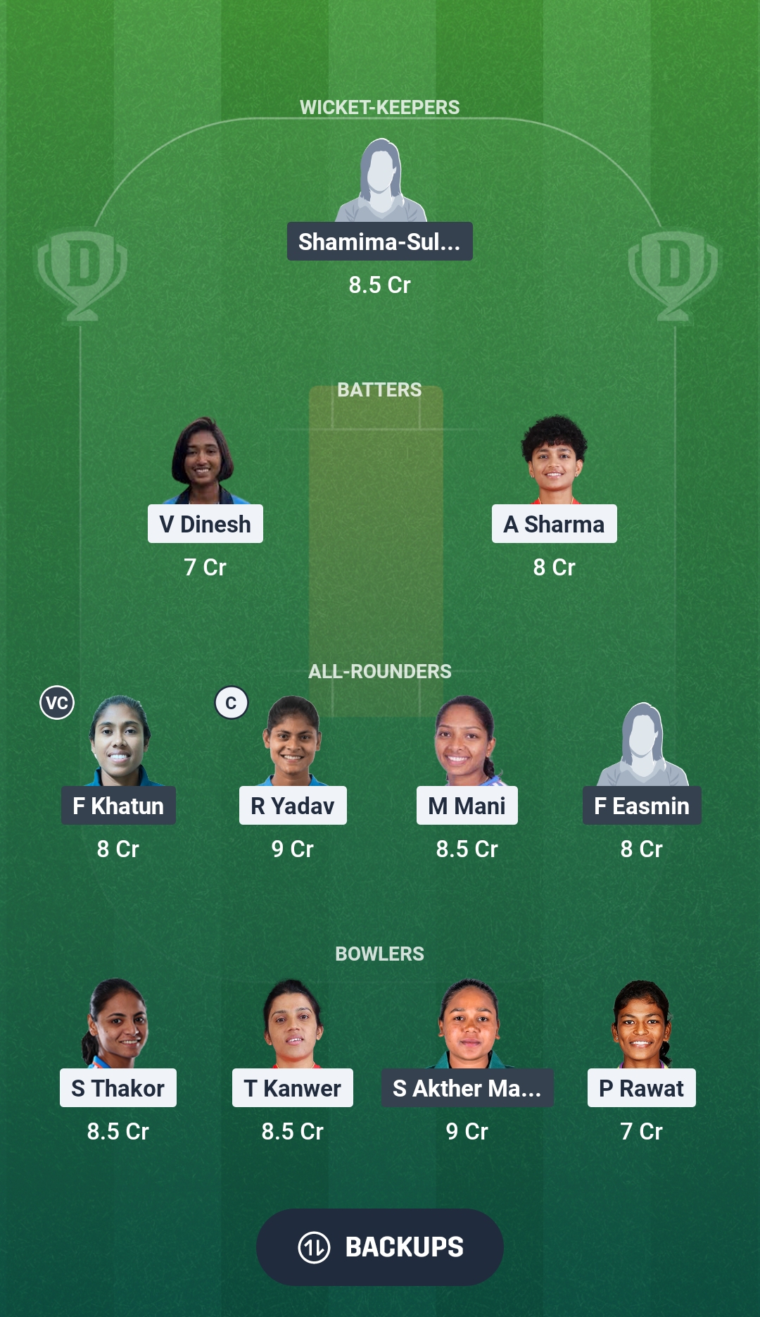 IN-W-A vs BD-W-A Dream11 Prediction Fantasy Cricket Tips Dream11 Team Women's Asia Cup Rising Stars 2026