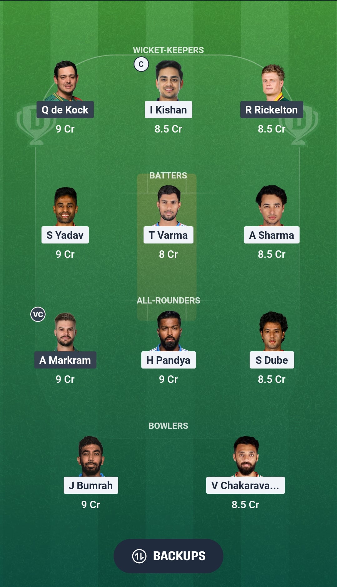 1000827650 IND vs SA Dream11 Prediction Fantasy Cricket Tips Dream11 Team ICC T20 World Cup 2026