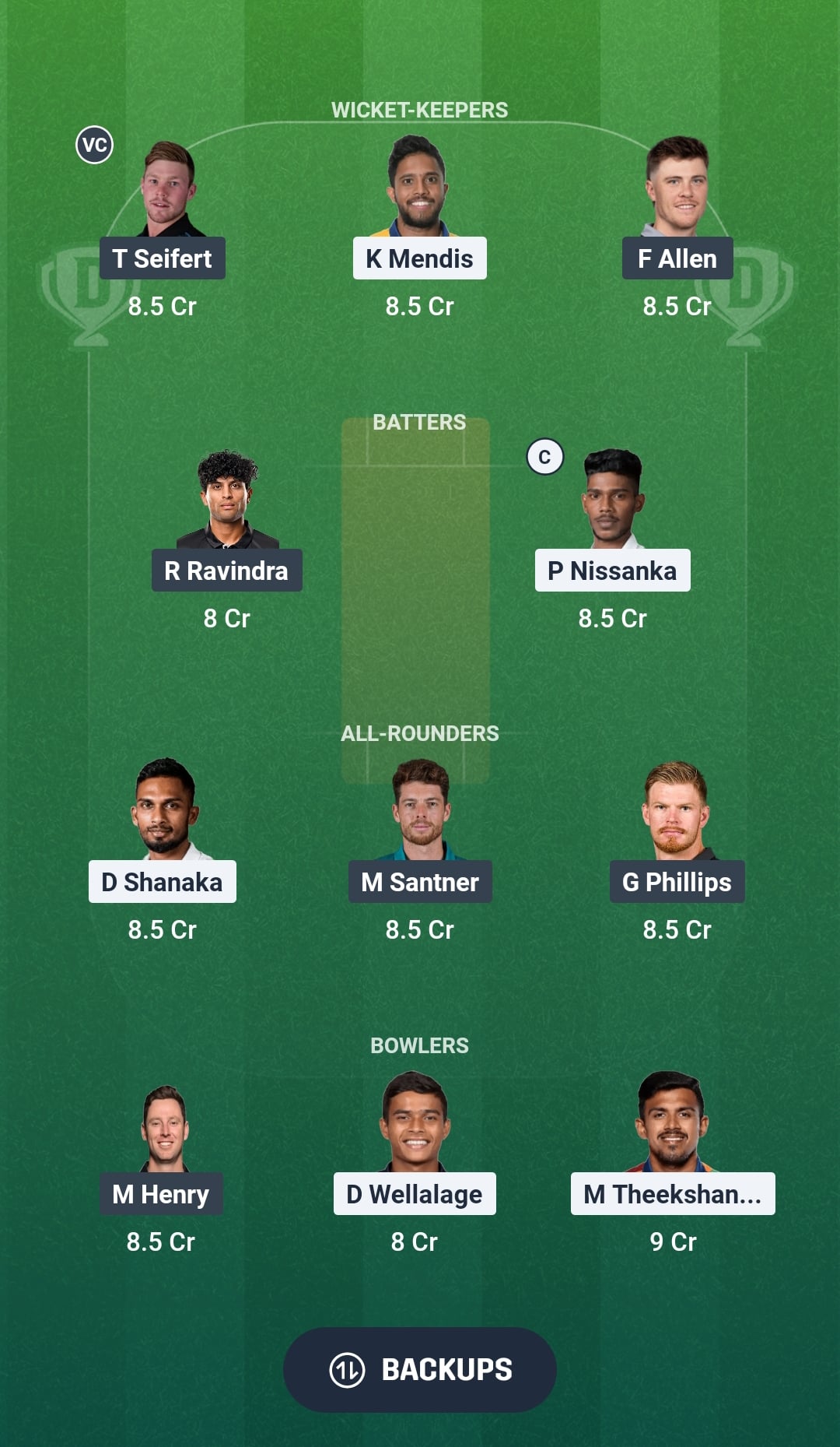 SL vs NZ Dream11 Prediction Fantasy Cricket Tips Dream11 Team ICC T20 World Cup 2026