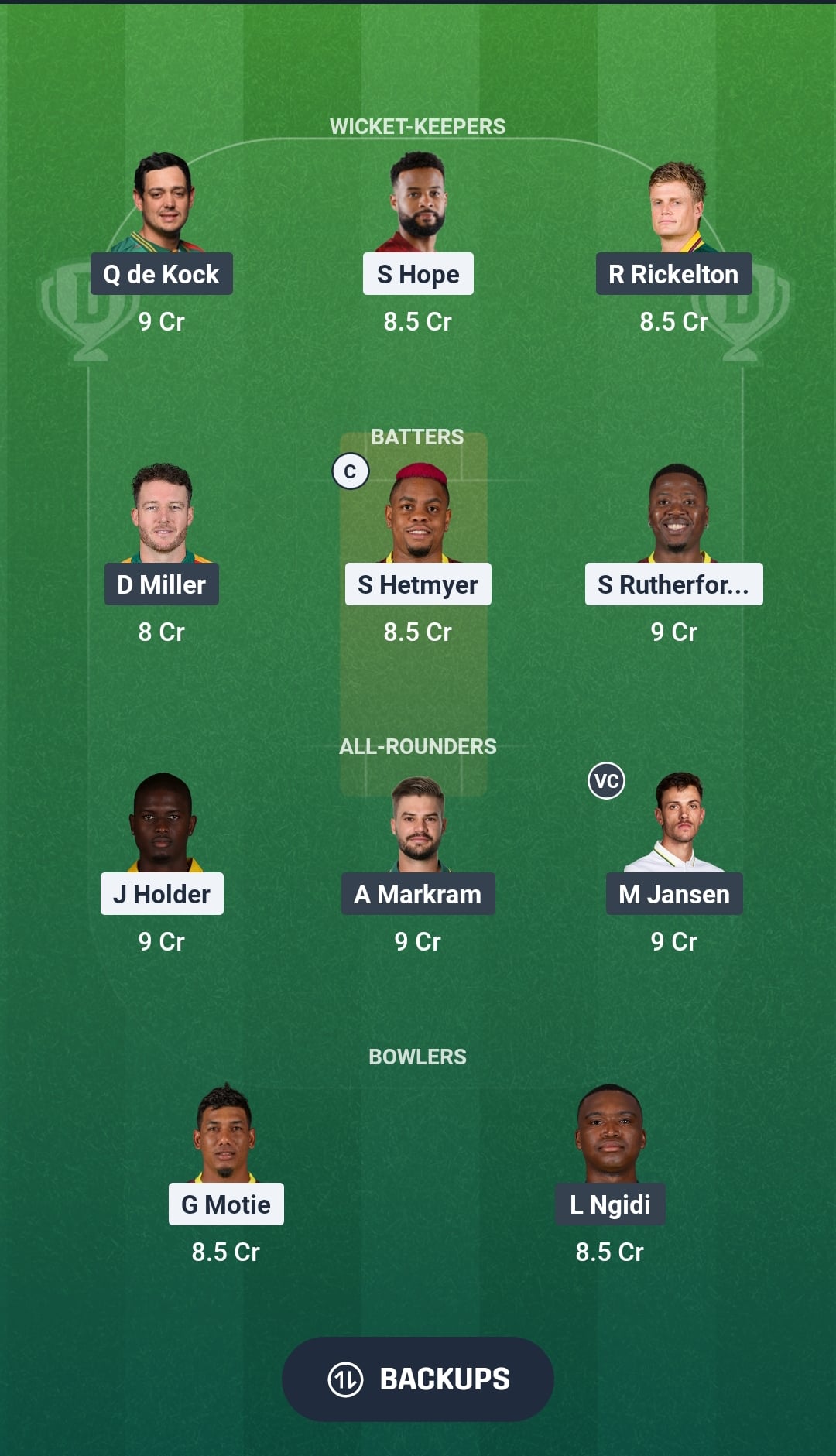 WI vs SA Dream11 Prediction Fantasy Cricket Tips Dream11 Team ICC T20 World Cup 2026