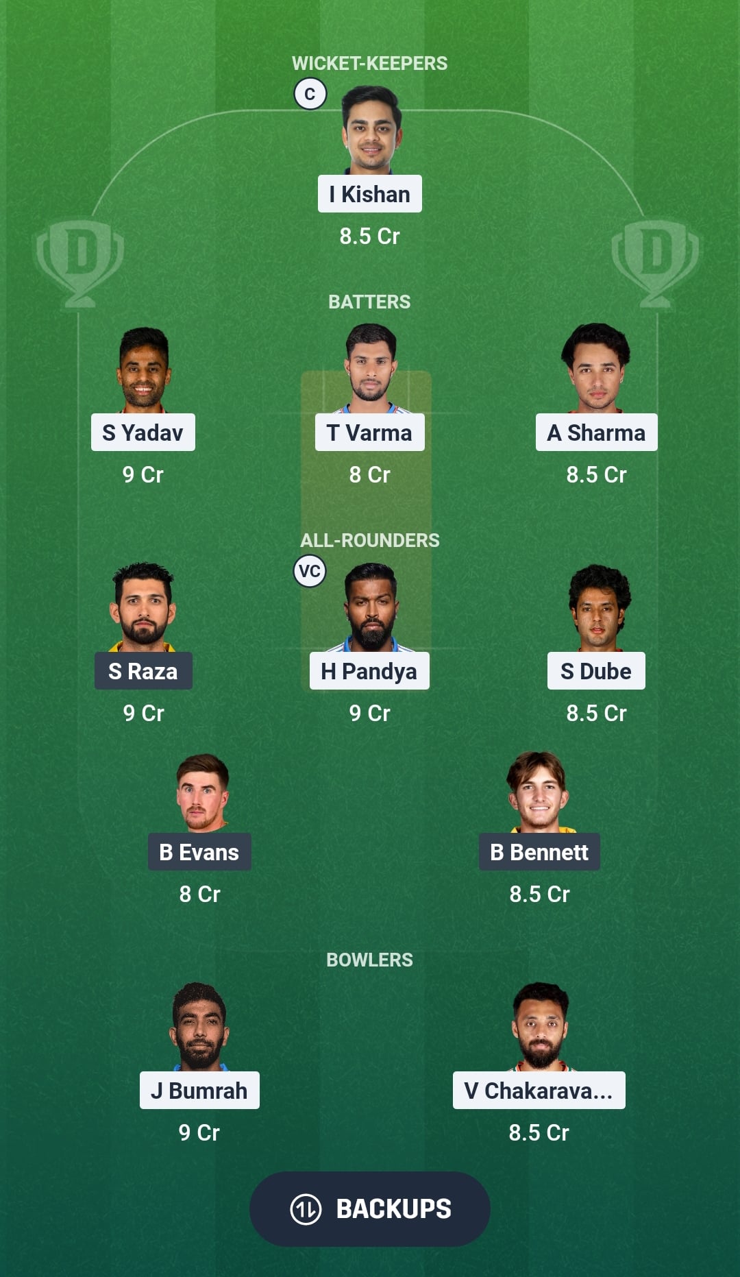 IND vs ZIM Dream11 Prediction Fantasy Cricket Tips Dream11 Team ICC T20 World Cup 2026