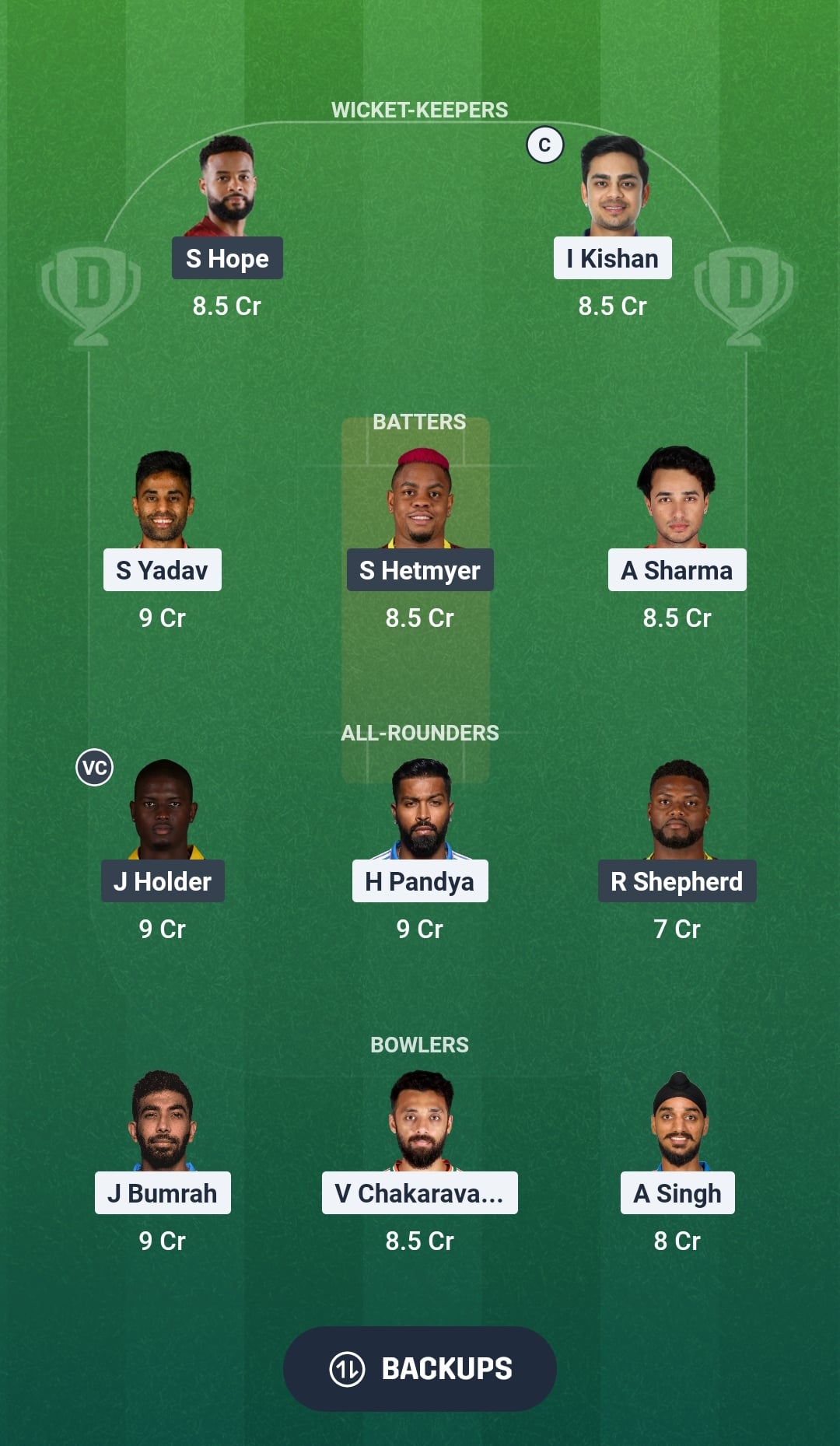 IND vs WI Dream11 Prediction Fantasy Cricket Tips Dream11 Team ICC T20 World Cup 2026